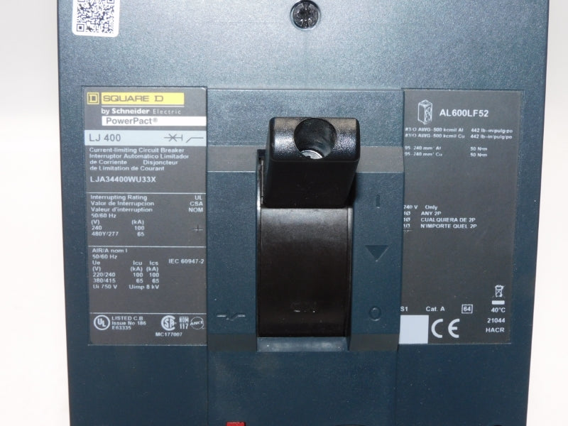 SQUARE D LJA34400WU33X 277V 400A NSNP