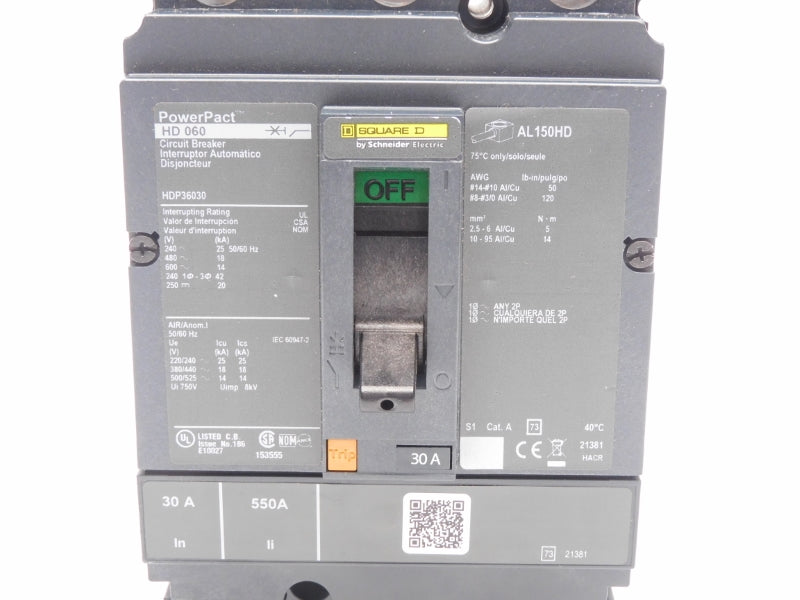 SQUARE D HDP36030 600V 30A (AS PICTURED) NSNP