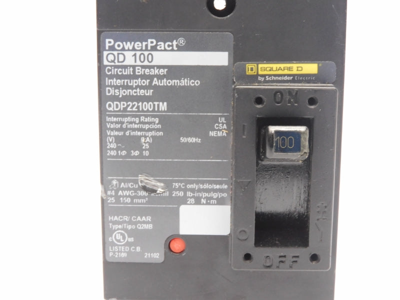 SQUARE D QDP22100TM 240V 100A (AS PICTURED) NSNP