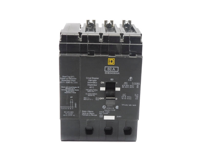 SQUARE D EDB34060SA 277V 60A (AS PICTURED) NSNP