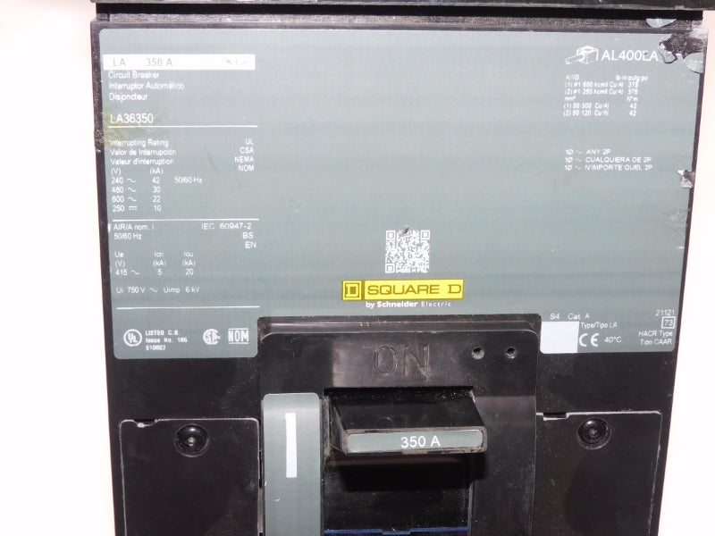 SQUARE D LA36350 600V 350A (AS PICTURED) NSNP