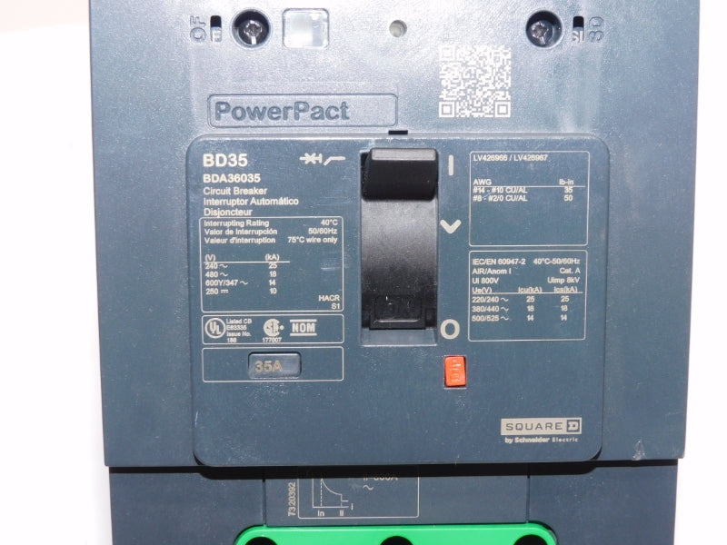 SQUARE D BDA36035 480V 35A NSNP