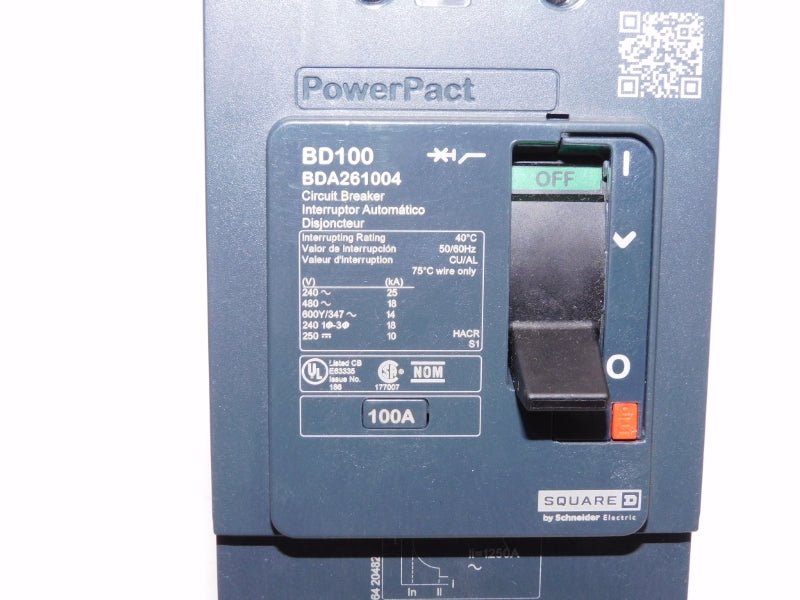 SQUARE D BDA261004 480V 100A NSNP