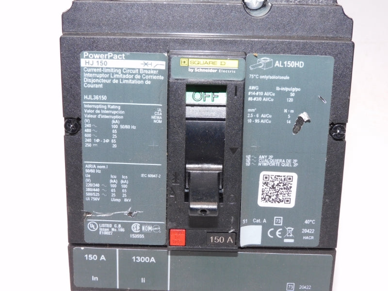SQUARE D HJL36150 600V 150A NUPI