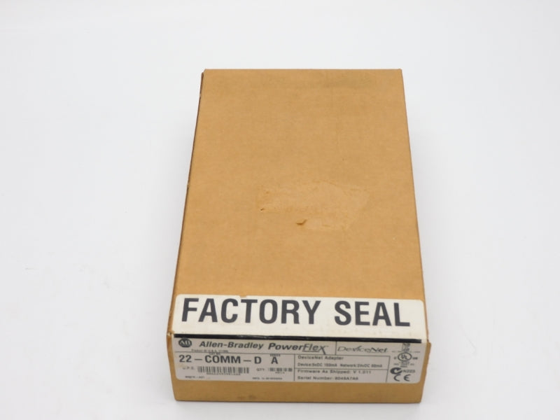 ALLEN BRADLEY 22-COMM-D SER. A F/W V1.011 24VDC DATE: 2015 NSFS