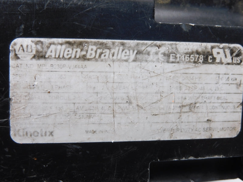 ALLEN BRADLEY MPL-B230P-VJ44AA UNMP