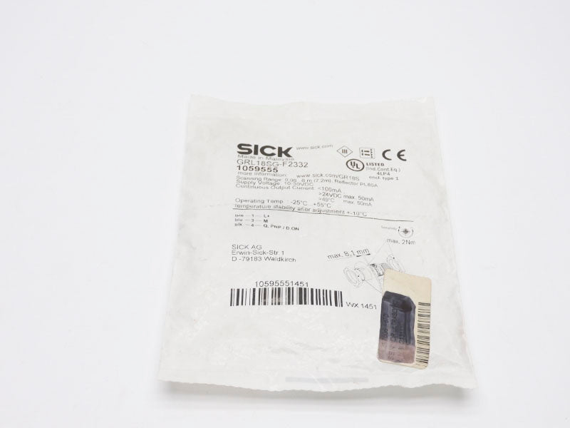 SICK GRL18SG-F2332 1059555 10-30VDC -25'-+55'C NSMP