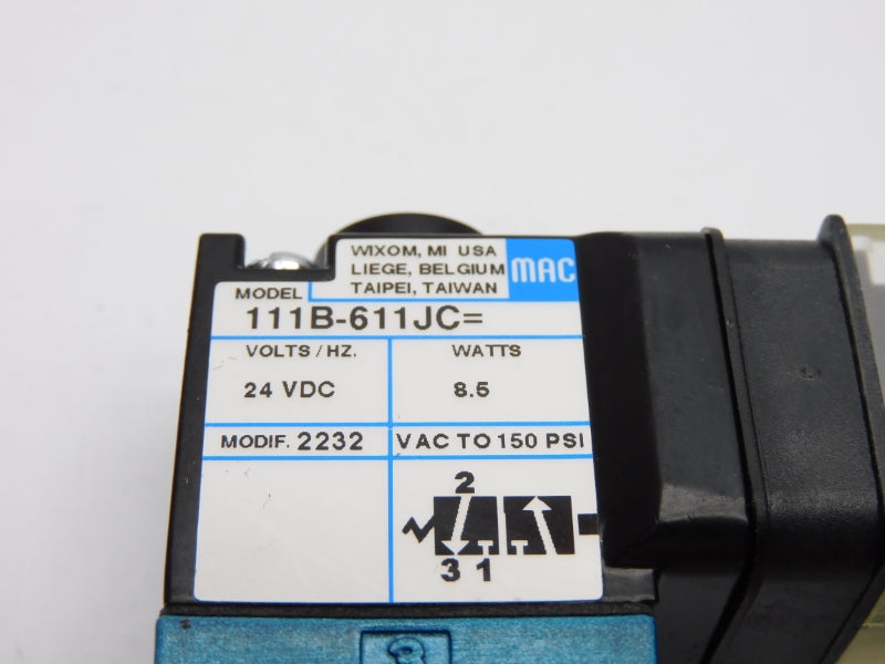 MAC 111B-611JC 24VDC 150PSI NSNP