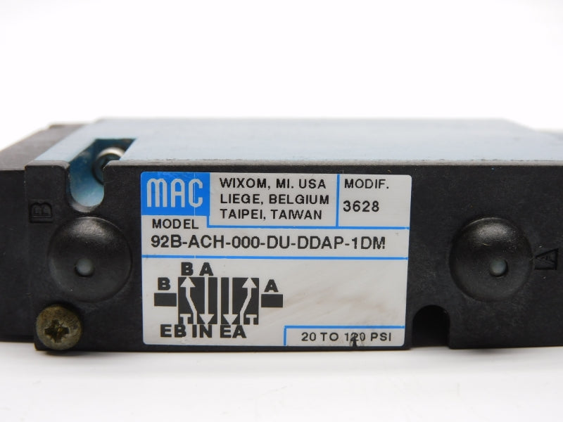 MAC 92B-ACH-000-DU-DDAP-1DM 24VDC 120PSI UNMP