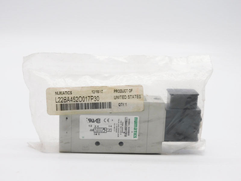 NUMATICS L22BA452O017P30 100-115/110-120V .07A 14.5-145PSI NSMP