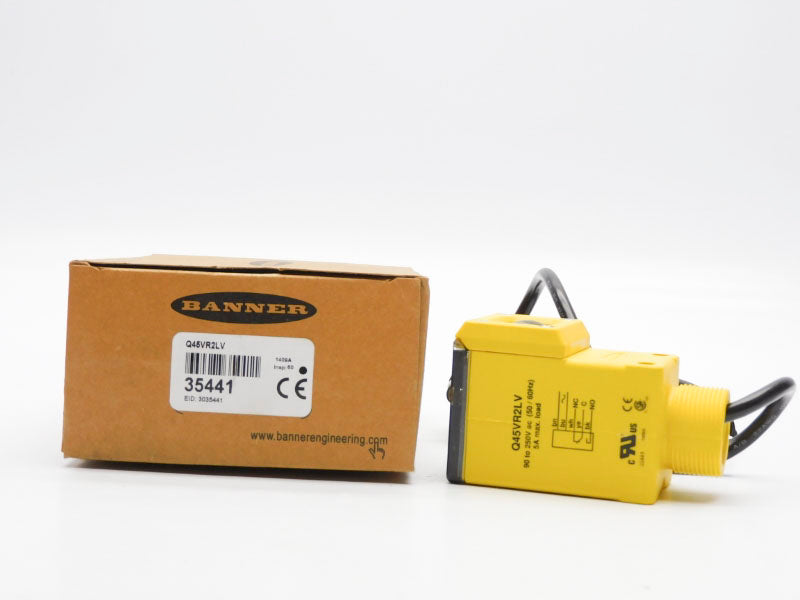 BANNER ENGINEERING Q45VR2LV 35441 90-250VAC 5A NSMP