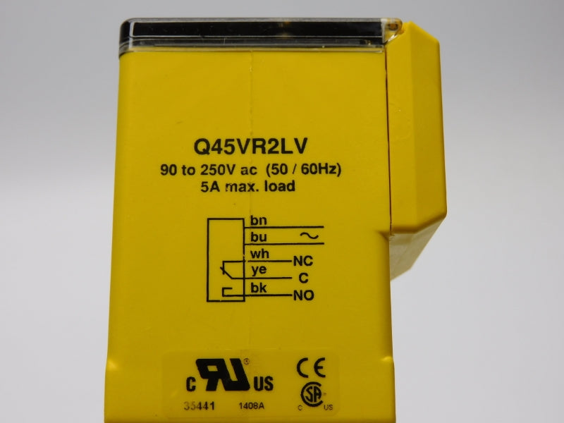 BANNER ENGINEERING Q45VR2LV 35441 90-250VAC 5A NSMP
