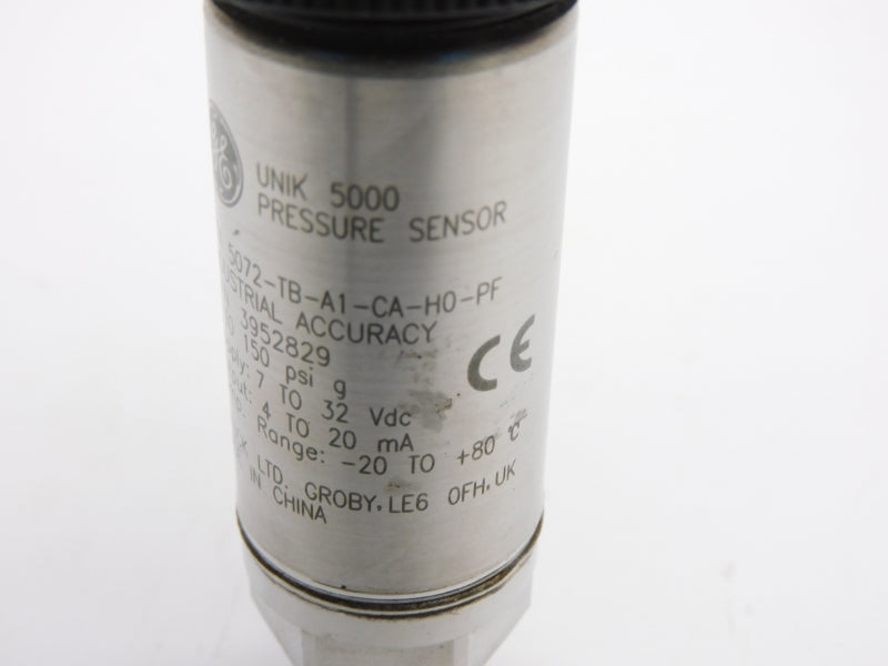 GENERAL ELECTRIC PTX5072-TB-A1-CA-H0-PF 7-32VDC 0-150PSI -20/+80'C NSNP