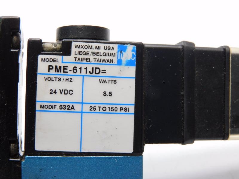 MAC 912B-PM-611JD 24VDC 25-150PSI NSNP