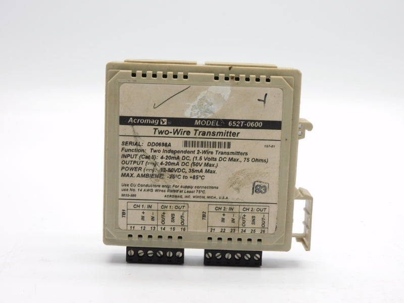 ACROMAG 652T-0600 50V UNMP