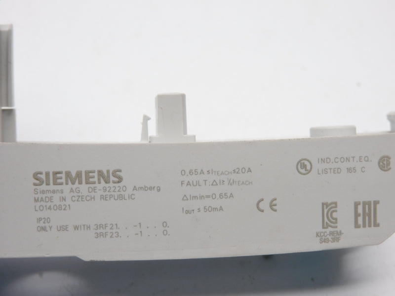 SIEMENS 3RF2920-0FA08 24VDC 20A (NO CONNECTOR) NSMP