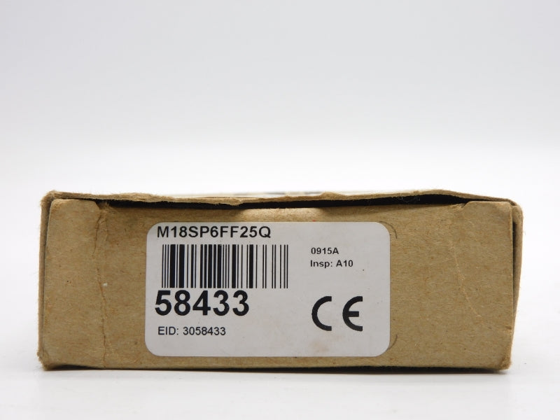 BANNER ENGINEERING M18SP6FF25Q 58433 10-30VDC (AS PICTURED) NSMP
