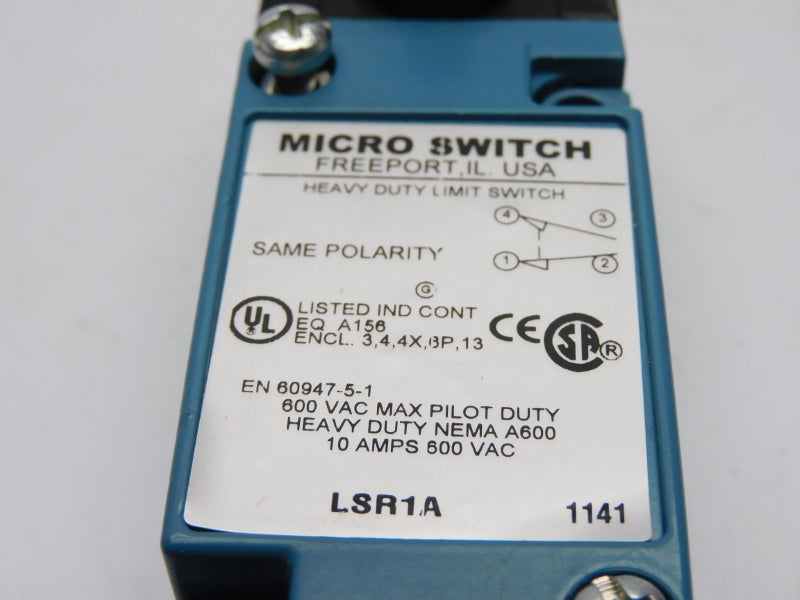 MICRO SWITCH LSR1A 600VAC 10A NSNP