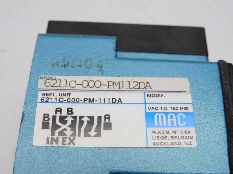 MAC 6211C-000-PM112DA 110/120V 150PSI UNMP