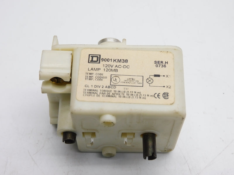 SQUARE D 9001KM38 SER. H 120VAC/DC (NO BULB) UNMP