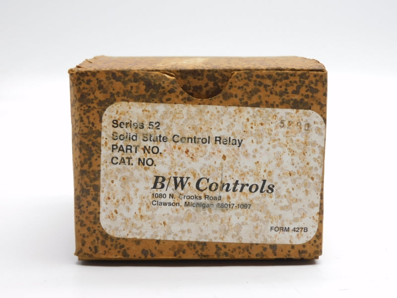 B/W CONTROLS 5200-HV5 52-120203 240VAC 10A NSMP