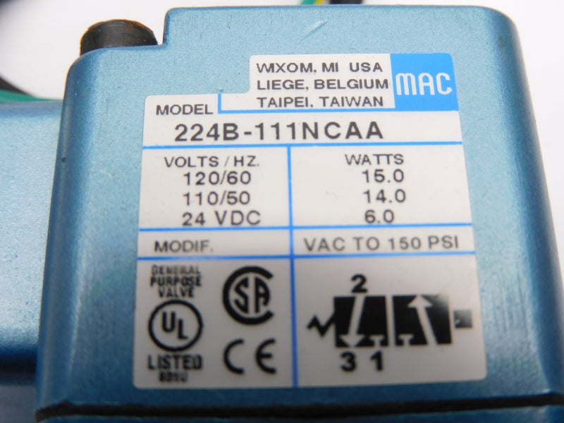 MAC 224B-111NCAA 120V 150PSI NSMP