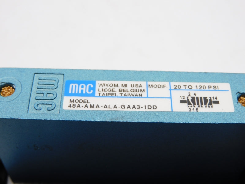 MAC 48A-AMA-ALA-GAA3-1DD 120VAC 20-120PSI NSMP