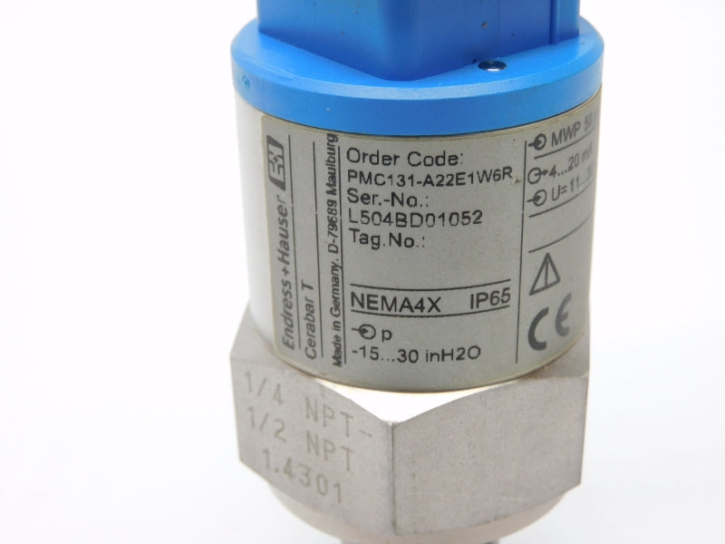 ENDRESS+HAUSER PMC131-A22E1W6R 11-30VDC 50PSI NSMP
