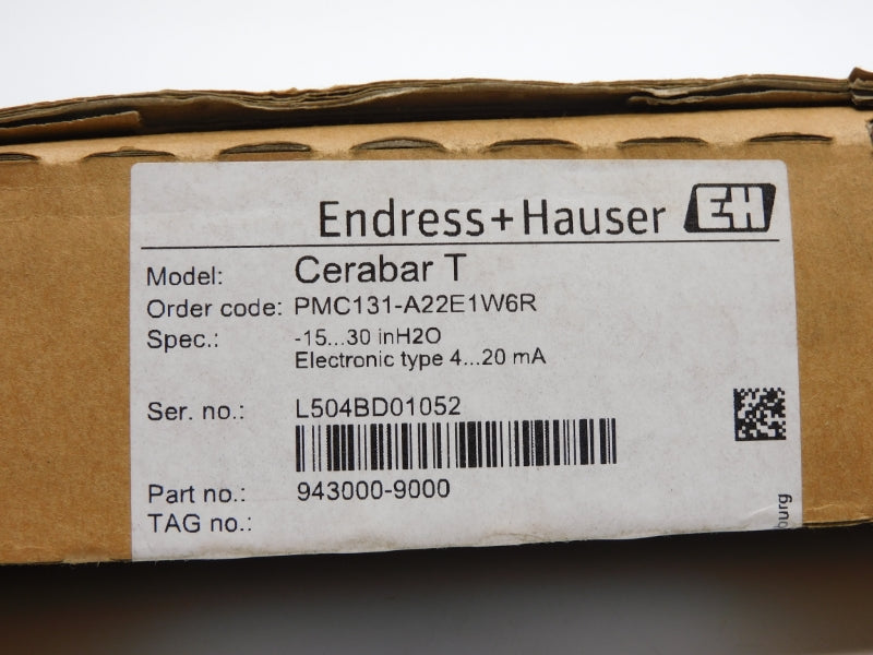 ENDRESS+HAUSER PMC131-A22E1W6R 11-30VDC 50PSI NSMP