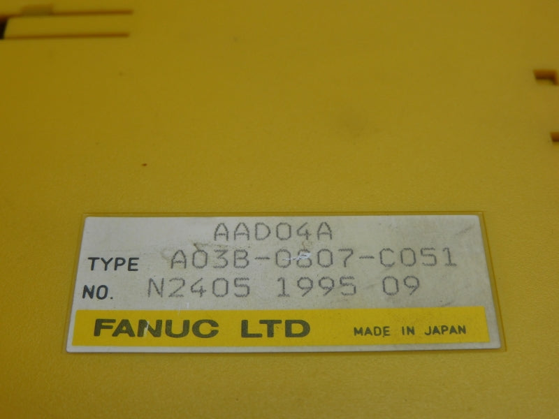 FANUC A03B-0807-C051 (NO DOOR/TERMINAL/FACE PLATE) UNMP