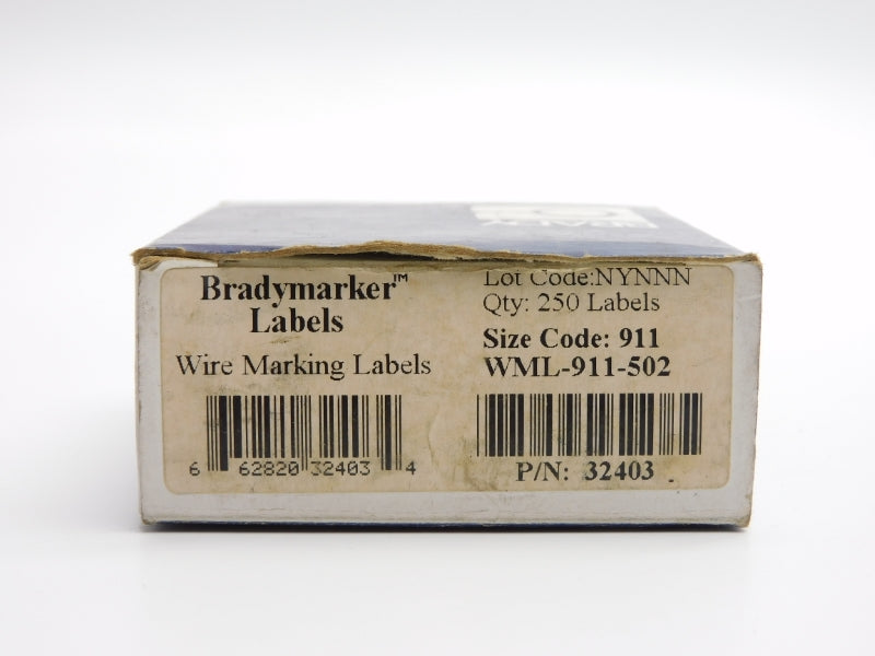 BRADY WML-911-502 (PKG OF 250) NSMP