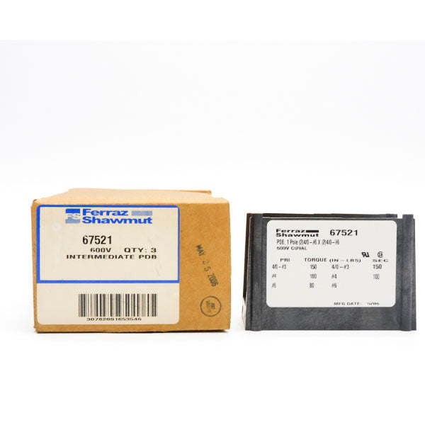 FERRAZ SHAWMUT 67521 600V (PKG OF 3) NSMP