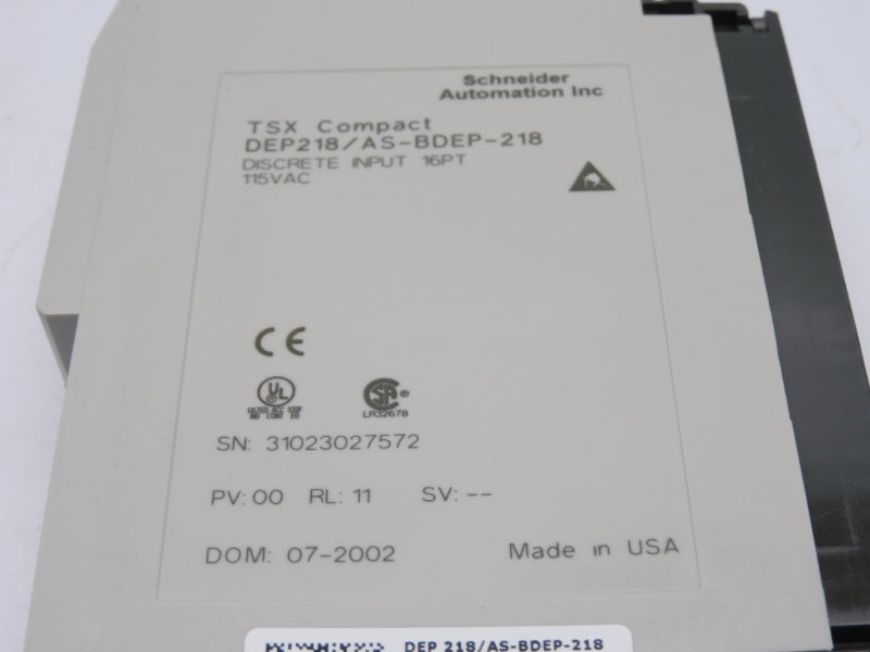 SCHNEIDER ELECTRIC DEP218/AS-BDEP-218 115VAC NSMP