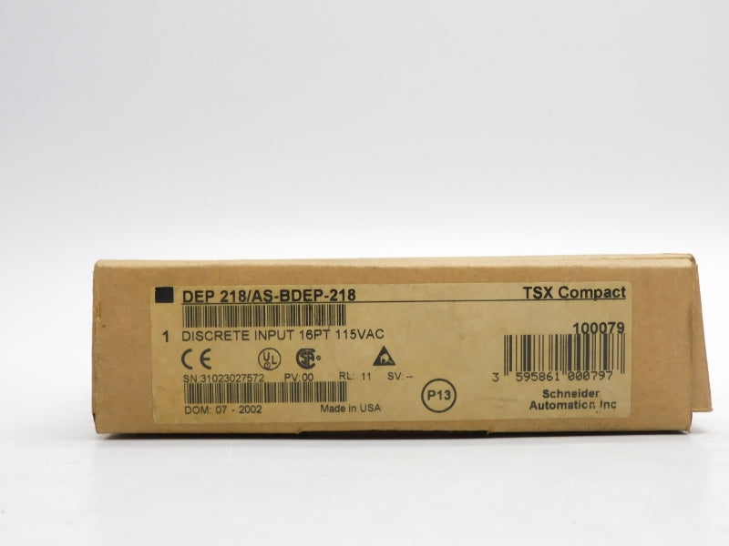 SCHNEIDER ELECTRIC DEP218/AS-BDEP-218 115VAC NSMP
