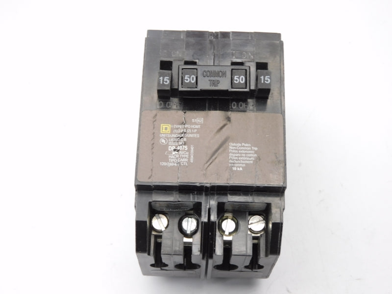 SQUARE D HOMT1515250 120/240V 2(15A) 1(50A) (PKG OF 5) NSMP
