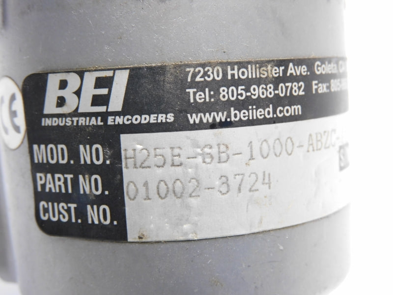 BEI H25E-6B-1000-ABZC-15V/V-EM18-SPE 01002-3724 5-15VDC UNMP