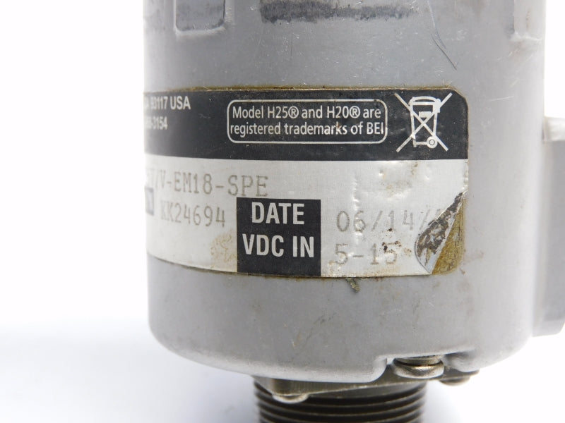 BEI H25E-6B-1000-ABZC-15V/V-EM18-SPE 01002-3724 5-15VDC UNMP