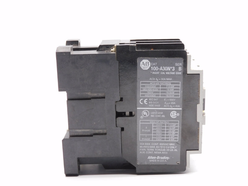 ALLEN BRADLEY 100-A30N*3 SER. B 110/120V 45A NSNP