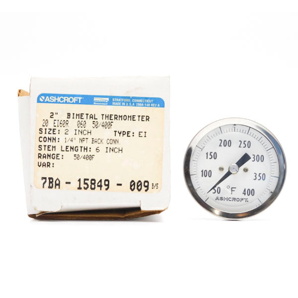 ASHCROFT 20EI60R060-50/400F 2" NSMP