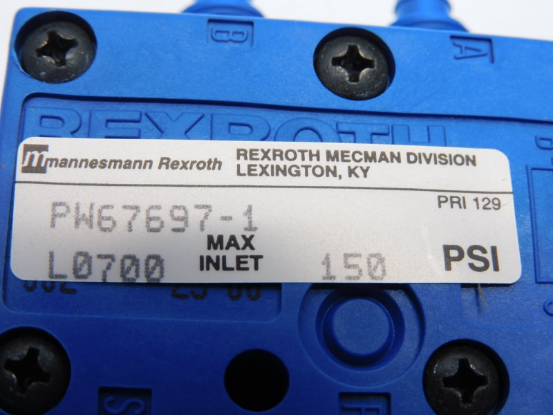 REXROTH MECMAN PW-067697-00001 115V 150PSI NSMP