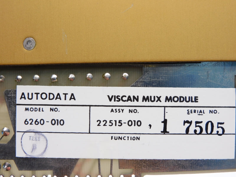 AUTODATA 6260-010 UNMP