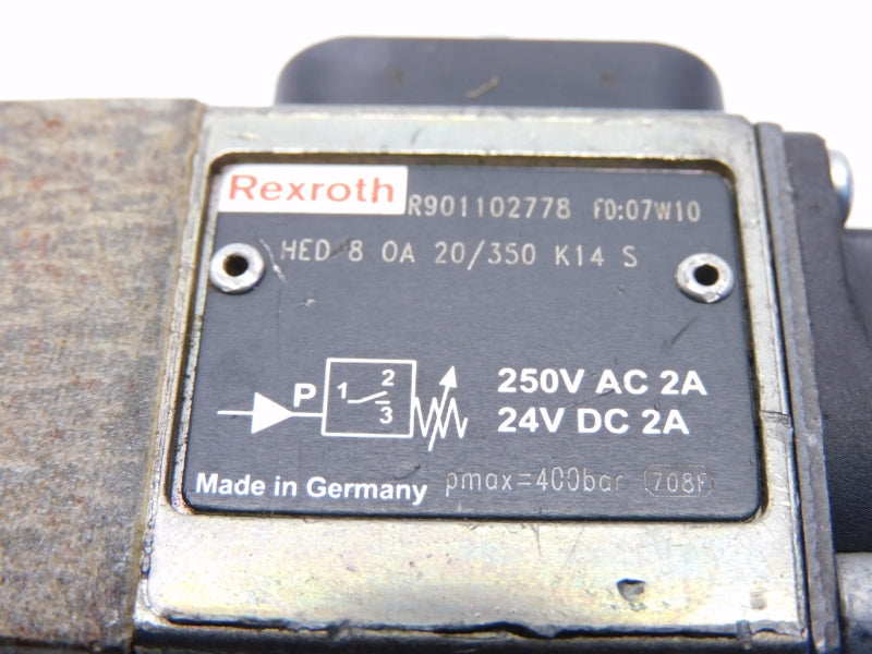 REXROTH HED8OA20/350K14S R901102778 250VAC 2A NSNP