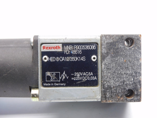 REXROTH HED8OA12/350K14S R900536086 250VAC 5A NSNP
