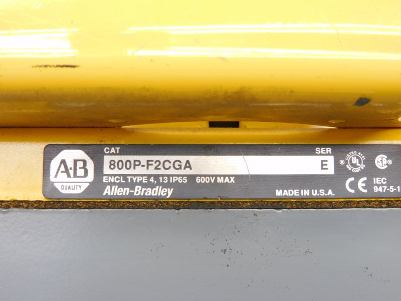 ALLEN BRADLEY 800P-F2CGA SER. E 600V NSNP