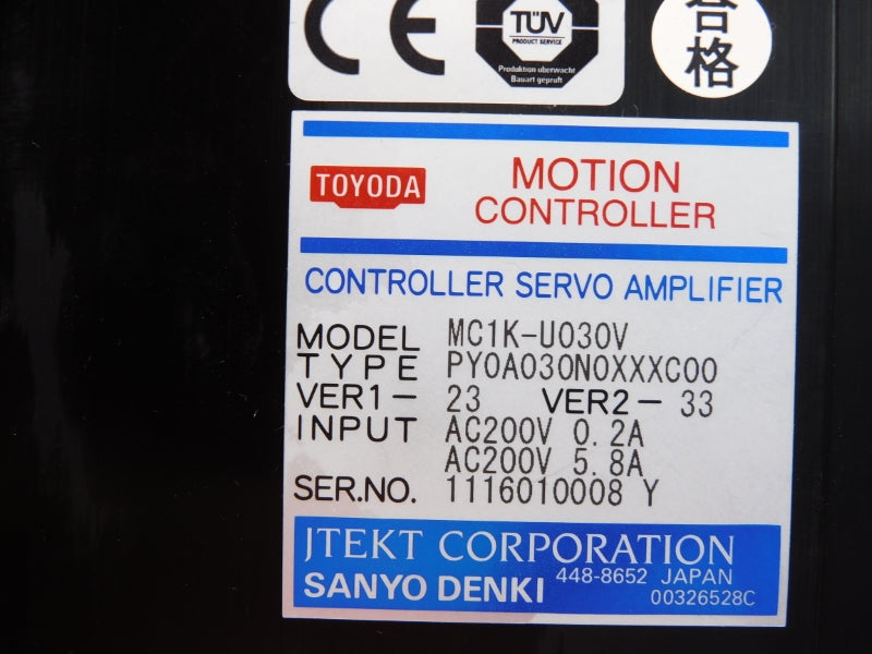 TOYODA MC1K-U030V PY0A030N0XXXC00 200VAC 5.8A NSNP