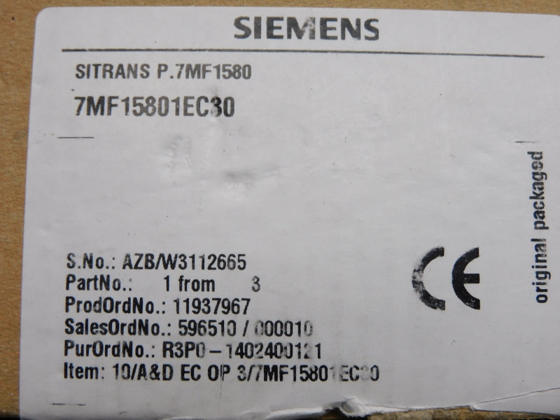 SIEMENS 7MF15801EC30 F/W 1.0 12-30V NSMP