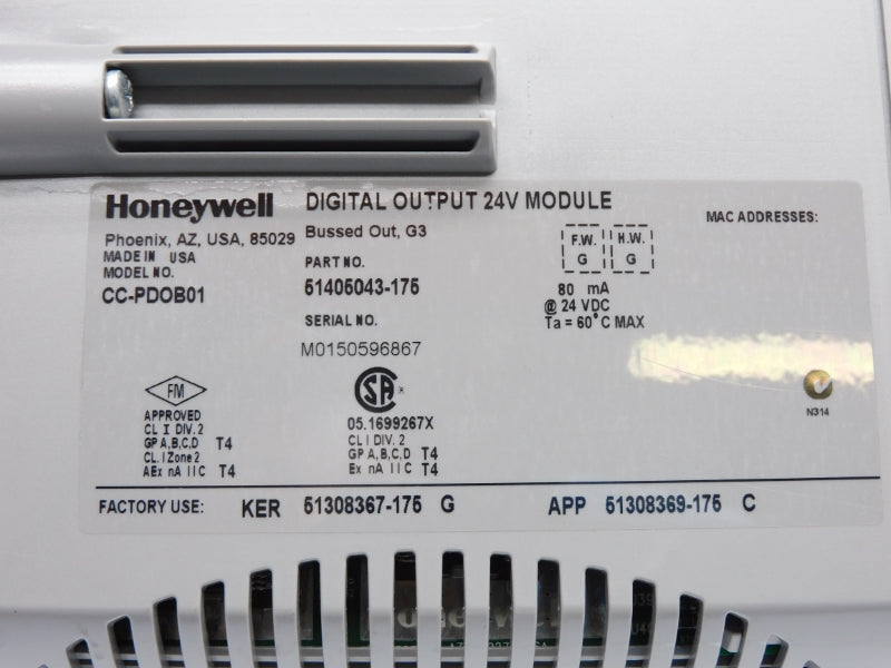 HONEYWELL CC-PDOB01 24VDC F/W G NUPI