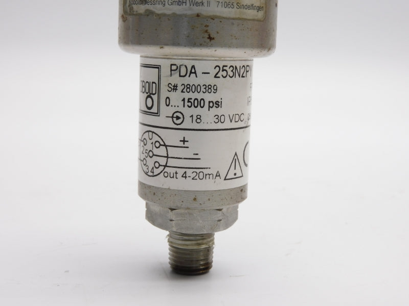 KOBOLD PDA-253N2PY 2800389 18-30VDC 0-1500PSI UNMP