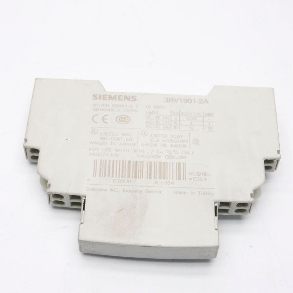 SIEMENS 3RV1901-2A 240V 10A NSNP