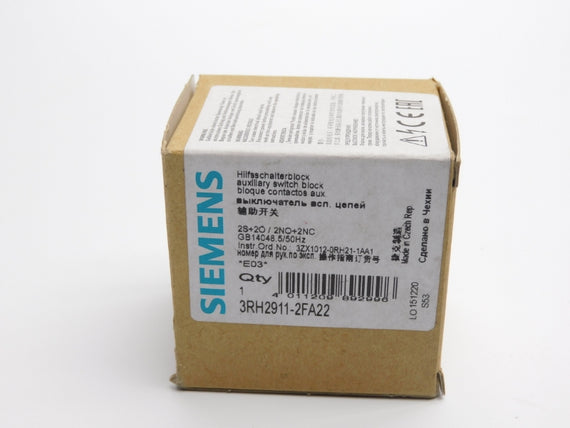 SIEMENS 3RH2911-2FA22 690V 10A NSMP